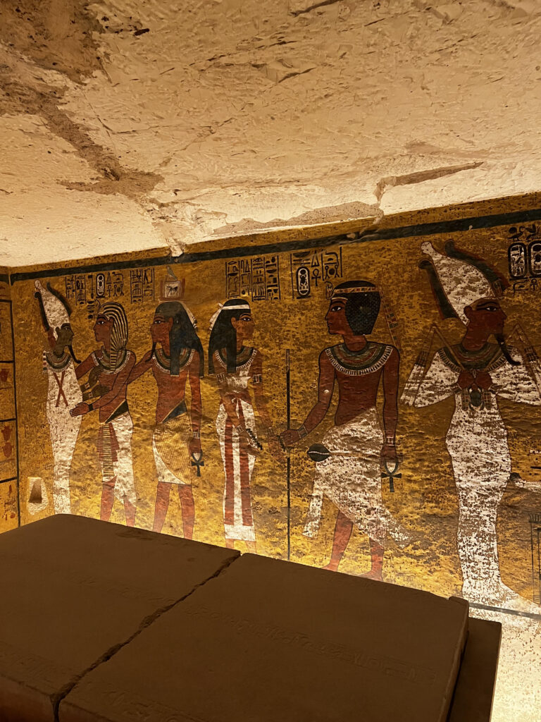 Incredible wall paintings inside Tutankhamun's temple