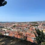 A view looking east over the city of Lisbon