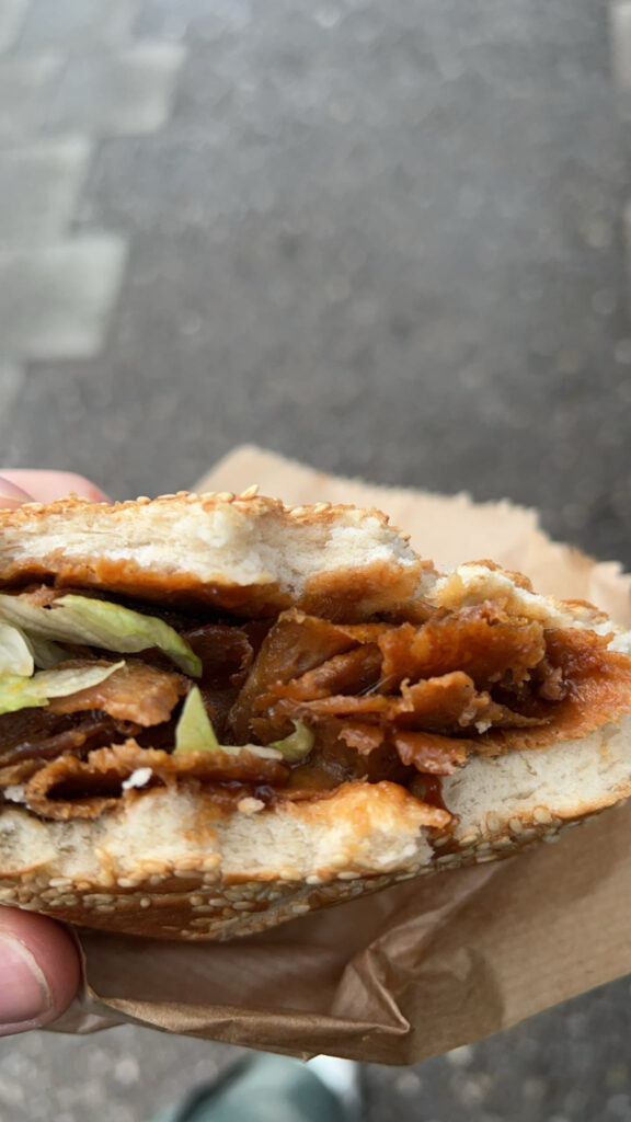 A sandwich from Viktualienmarkt in Munich