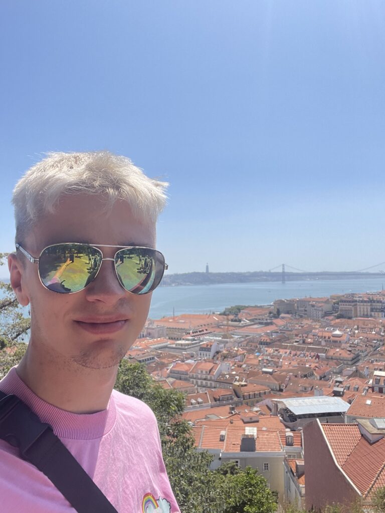 A selfie of the author, Tom, in Lisbon