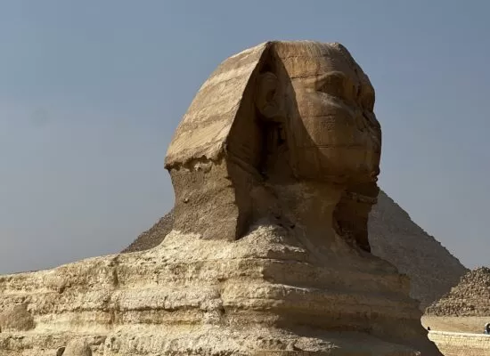 A landscape image of the Sphinx in Egypt