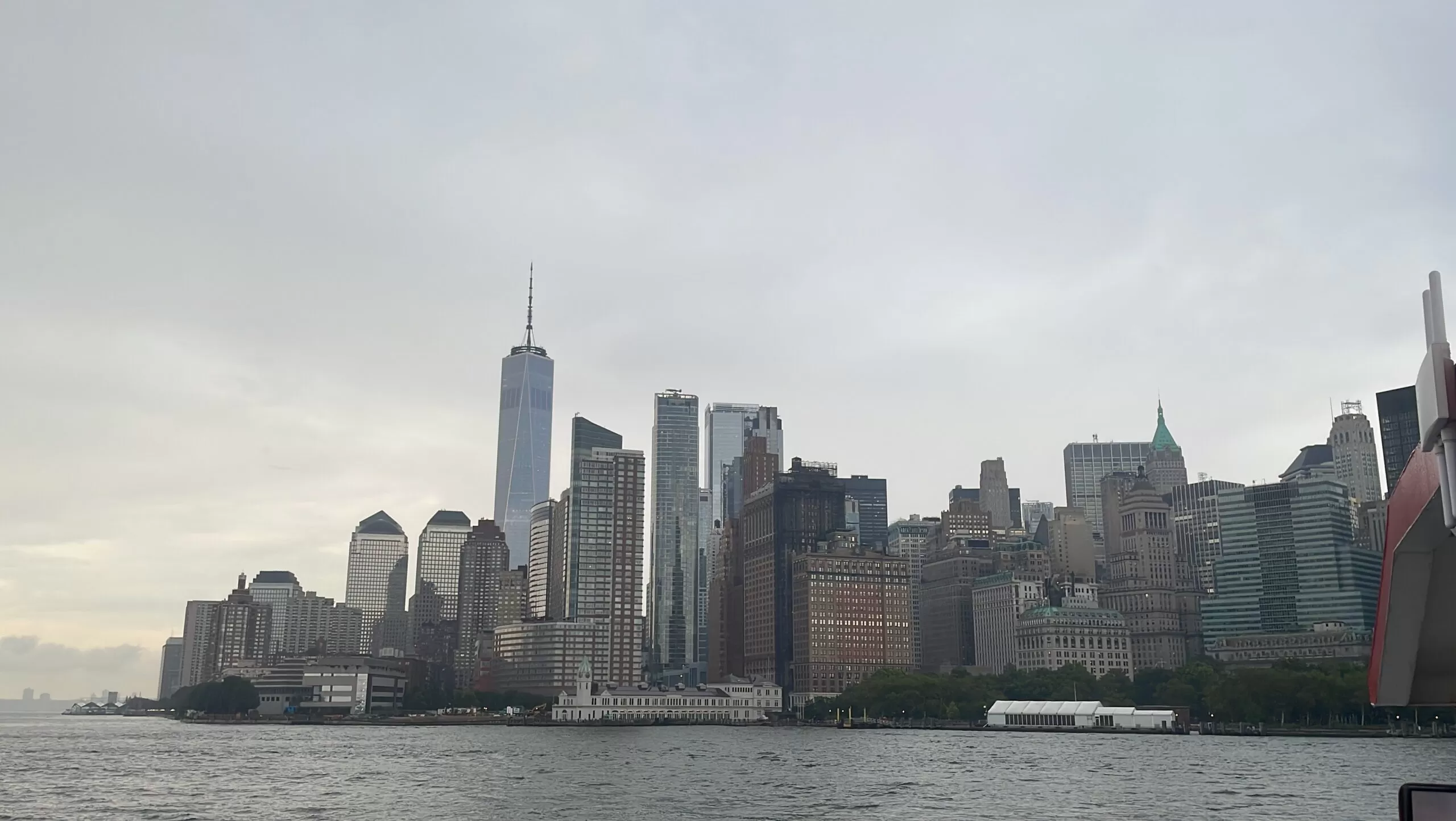 A landscape image of New York from the river